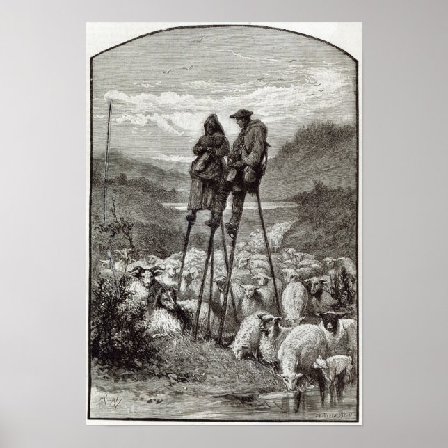 Affiche Pastorale dans les Landes (Devant)