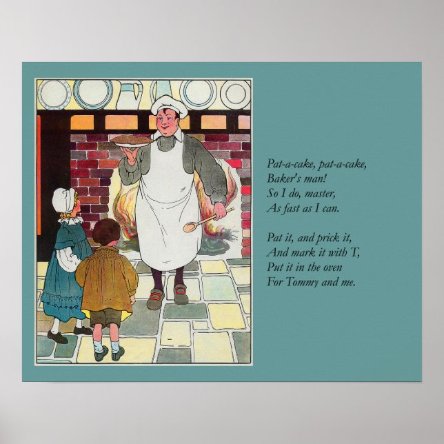 Affiche Pat-a-cake, pat-a-cake, l'homme de Baker (Devant)