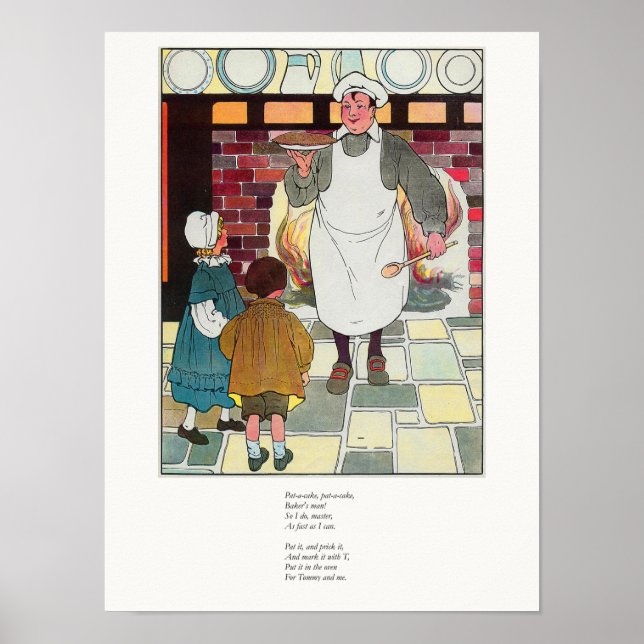 Affiche Pat-a-cake, pat-a-cake, l'homme de Baker (Devant)