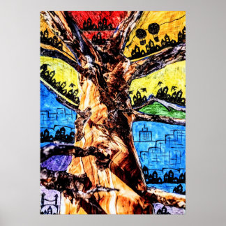 Affiche Patagonia Treetown