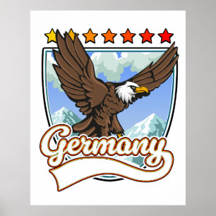 Affiche Patch de voyage en Allemagne