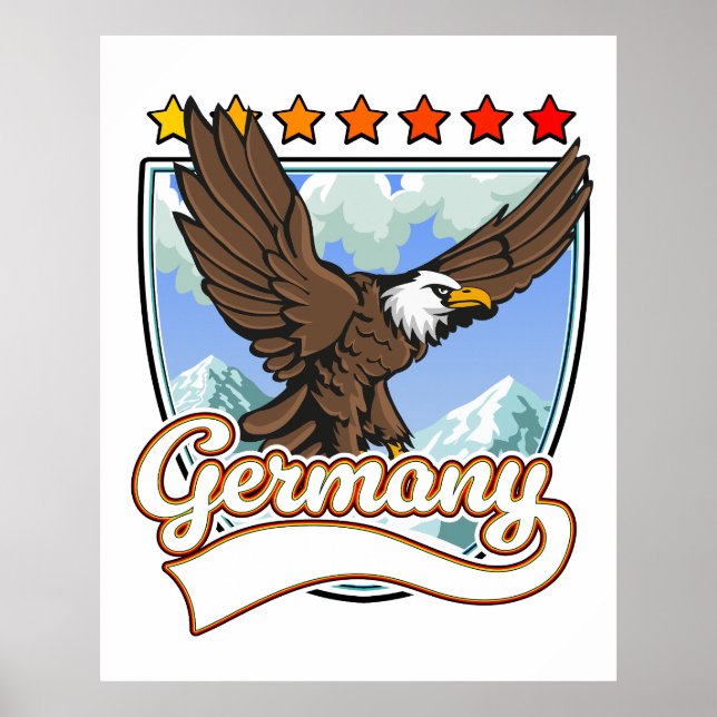 Affiche Patch de voyage en Allemagne (Devant)