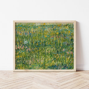 Affiche Patch d'herbe Vincent van Gogh