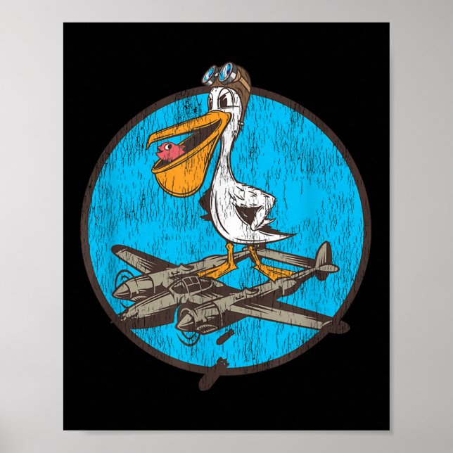 Affiche Patch Pilote De Combat De La Deuxième Guerre Mondi (Devant)
