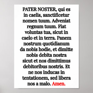 Affiche Pater Noster