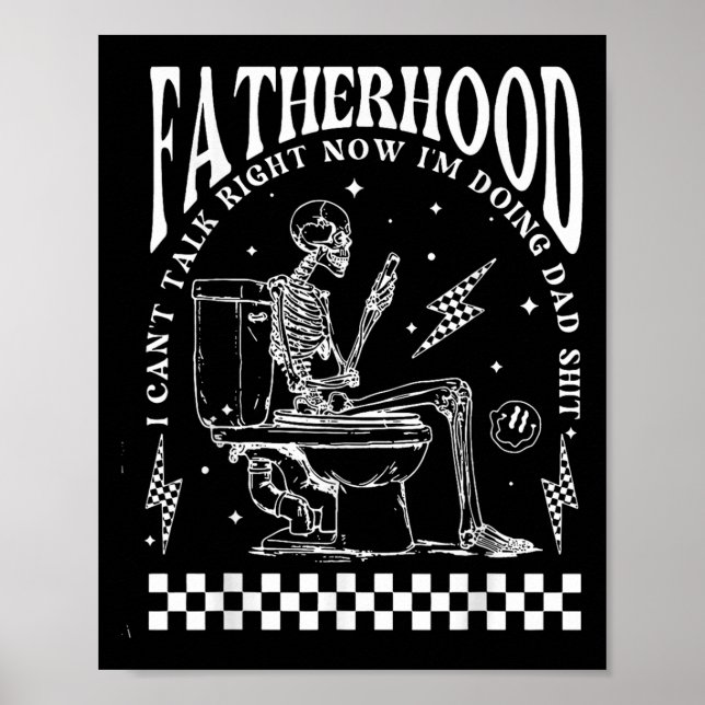 Affiche Paternité squelettique Je ne peux pas parler maint (Devant)