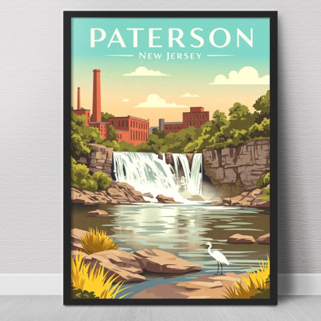 Affiche Paterson New Jersey vintage (Créateur téléchargé)