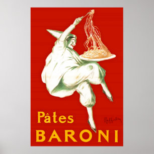 Affiche Pates Baroni Cappiello Publicité Vintage