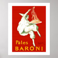 Pates Baroni Cappiello Publicité Vintage