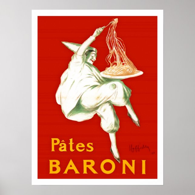 Affiche Pates Baroni Cappiello Publicité Vintage (Devant)