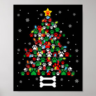 Affiche Pâtes de chien de Noël Pâtes de chien de Noël Arbr