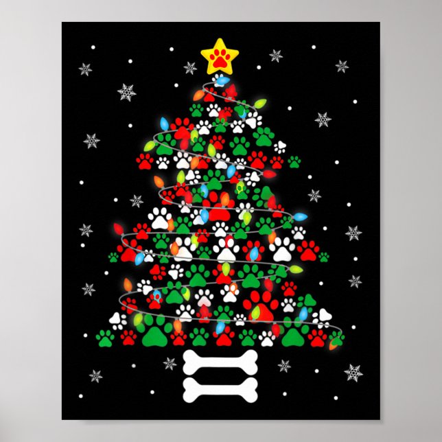 Affiche Pâtes de chien de Noël Pâtes de chien de Noël Arbr (Devant)