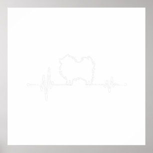 Affiche Pâtes ECG pour propriétaire de chien Spitz Pomeran