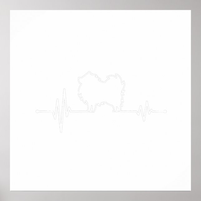 Affiche Pâtes ECG pour propriétaire de chien Spitz Pomeran (Devant)