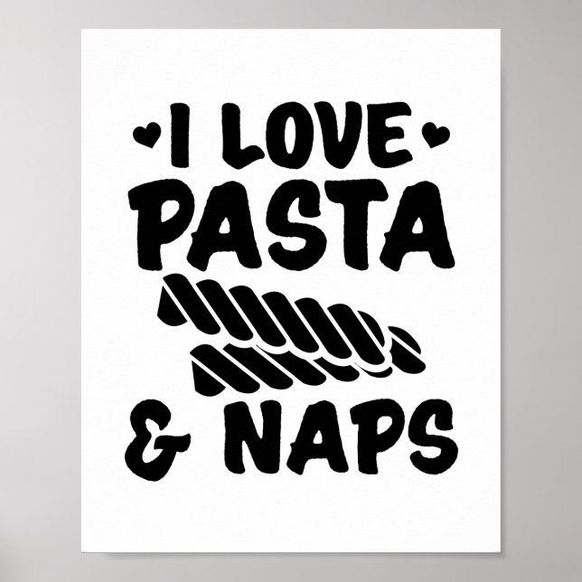 Affiche Pâtes | Italienne Pizza Spaghetti Idée cadeau (Devant)