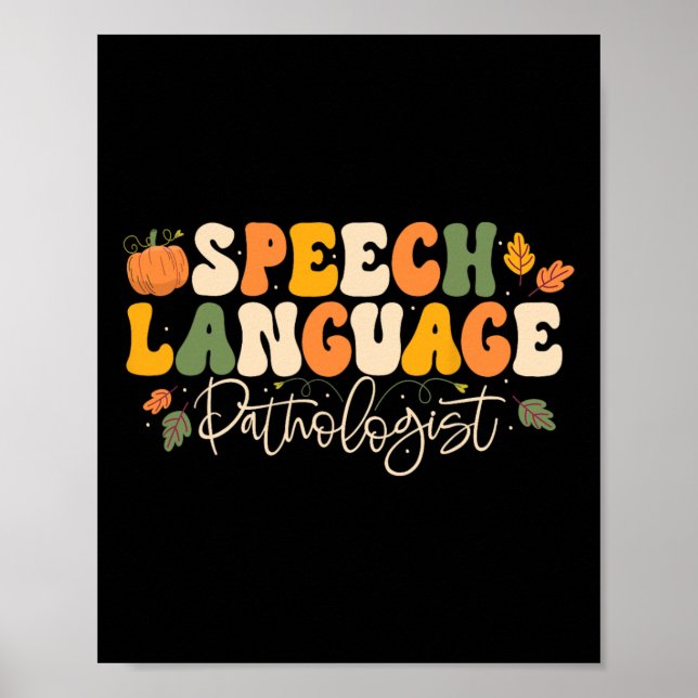 Affiche Pathologiste du langage vocal Thanksg (Devant)