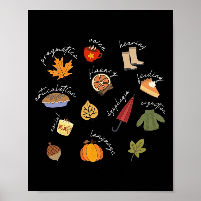 Affiche Pathologiste du langage vocal Thérapie vocale SLP  (Devant)