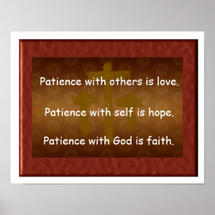 Affiche Patience avec Dieu
