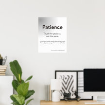 Patience Faites Confiance Au Processus Art Minimal