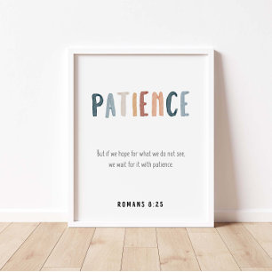 Affiche Patience le fruit de l'affiche spirituelle