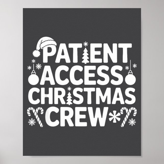Affiche Patient Access Christmas Crew Funny Holiday Xmas P (Devant)