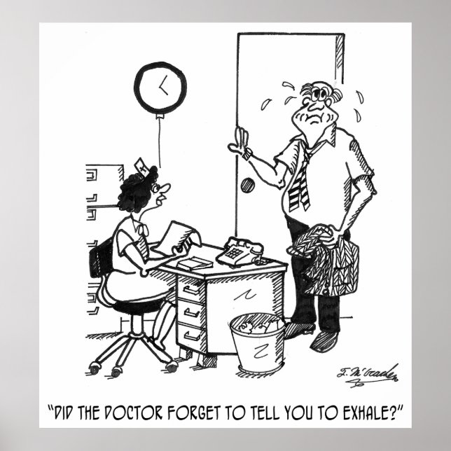 Affiche Patient n’a pas inhalé (Devant)