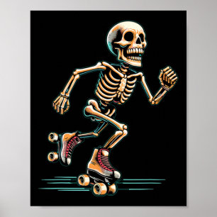 Affiche Patinage à rouleaux Halloween