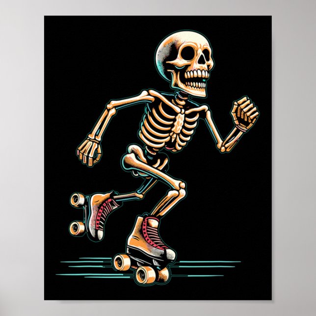 Affiche Patinage à rouleaux Halloween (Devant)