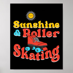 Affiche Patinage à rouleaux Sunshine & Patinage à rouleaux