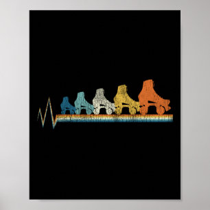 Affiche Patinage À Roulettes Retro Patinage À Roulettes 19