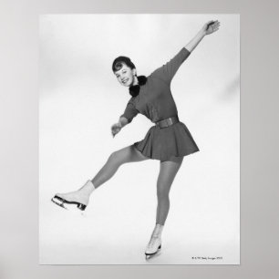 Affiche Patinage artistique de femme