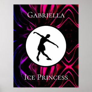 Affiche Patinage artistique "Princesse de glace" Personnal