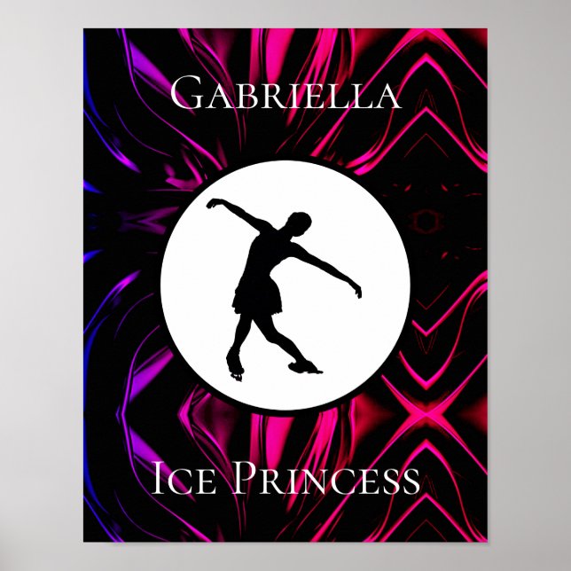 Affiche Patinage artistique "Princesse de glace" Personnal (Devant)