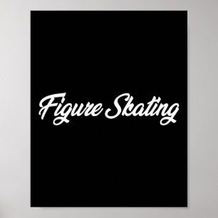 Affiche Patinage Artistique Texte Cursif Originalité Loisi