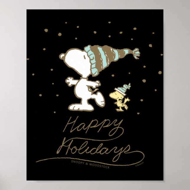 Affiche Patinage d'hiver Peanuts  (Devant)