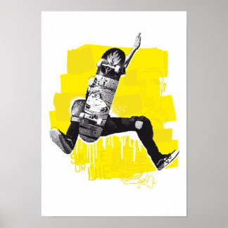 Affiche Patinage Ou Mourir