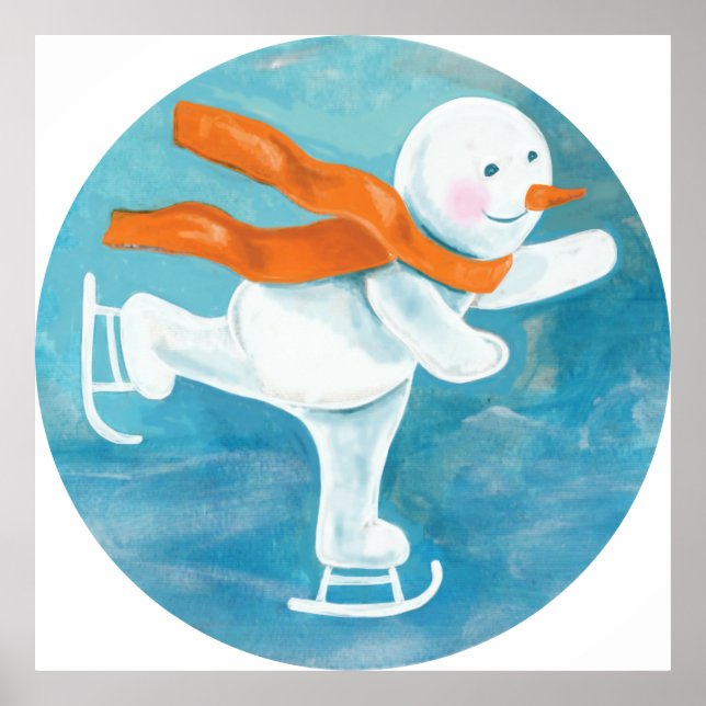 Affiche Patineur de neige (Devant)