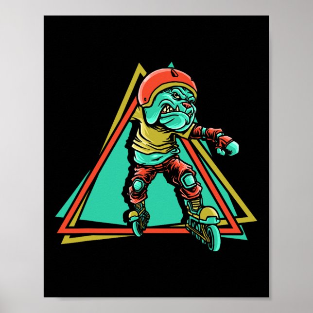 Affiche Patineur en roller en ligne  (Devant)