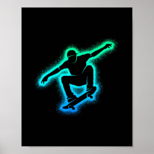 Affiche Patineur Planche à roulettes Patineur Hommes Enfan