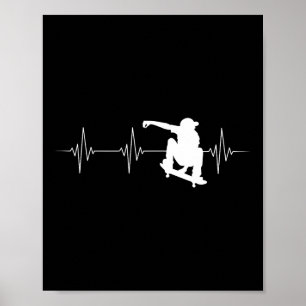 Affiche Patineur Plancheur Planche à Roulettes Planche Pla
