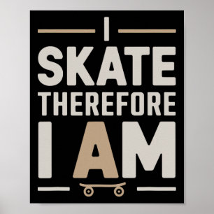 Affiche Patineurs de skateboard faisant du skateboard garç