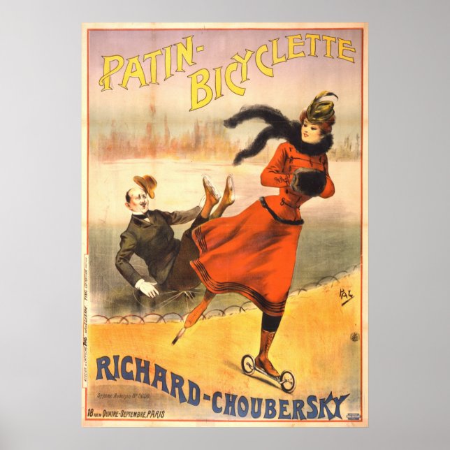 Affiche Patins en ligne 1890 (Devant)