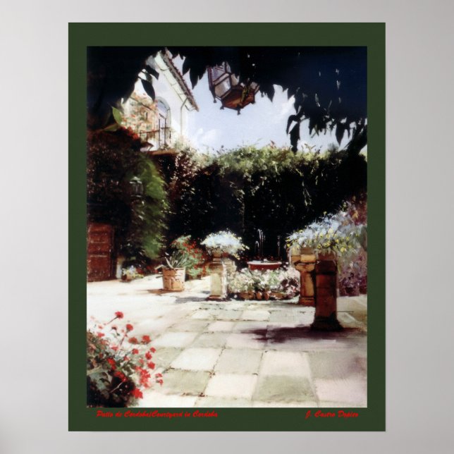 Affiche Patio de Córdoba/Cour à Cordoue (Devant)