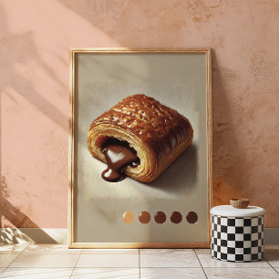 Affiche Pâtisserie au chocolat Imprimer Dessert réaliste M