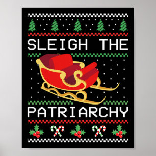 Affiche Patriarcat Feministe Christmas Lover Femmes 1