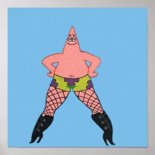 Affiche Patrick dans les filets à poissons