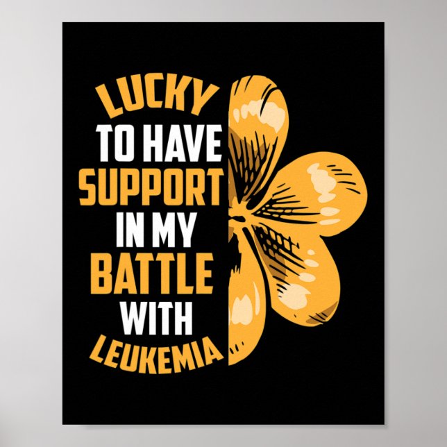 Affiche Patricks Jour Quatre Leaf Clover Augmenter la leuc (Devant)