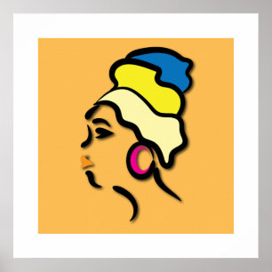 Affiche Patrimoine africain contemporain et gracieux