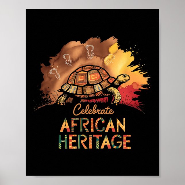 Affiche Patrimoine Africain Kwanzaa Mois de l'histoire des (Devant)