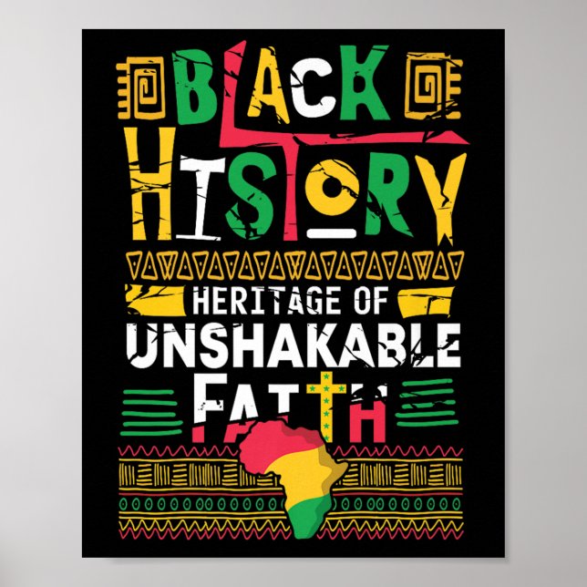 Affiche Patrimoine De La Foi Inébranlable Mois De L'Histoi (Devant)